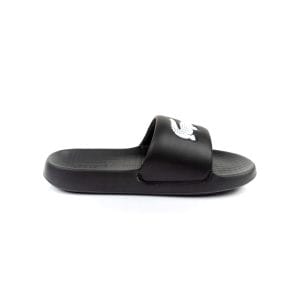 Men's Lacoste Croco 1.0 Synthetic Slides BLACK
